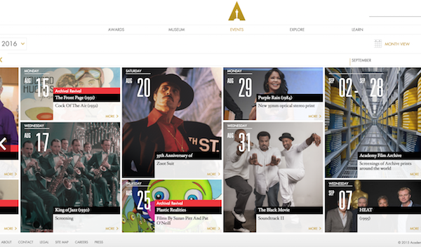 http://www.oscars.org/events